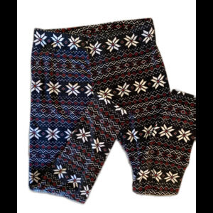 No Boundaries Pajama Pants Size Jr XL 15-17 Flannel Feel Black w/ Snowflakes